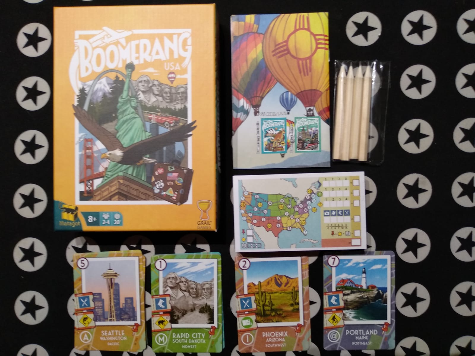 Hoy Jugamos a Boomerang USA Juegos Roll & Write