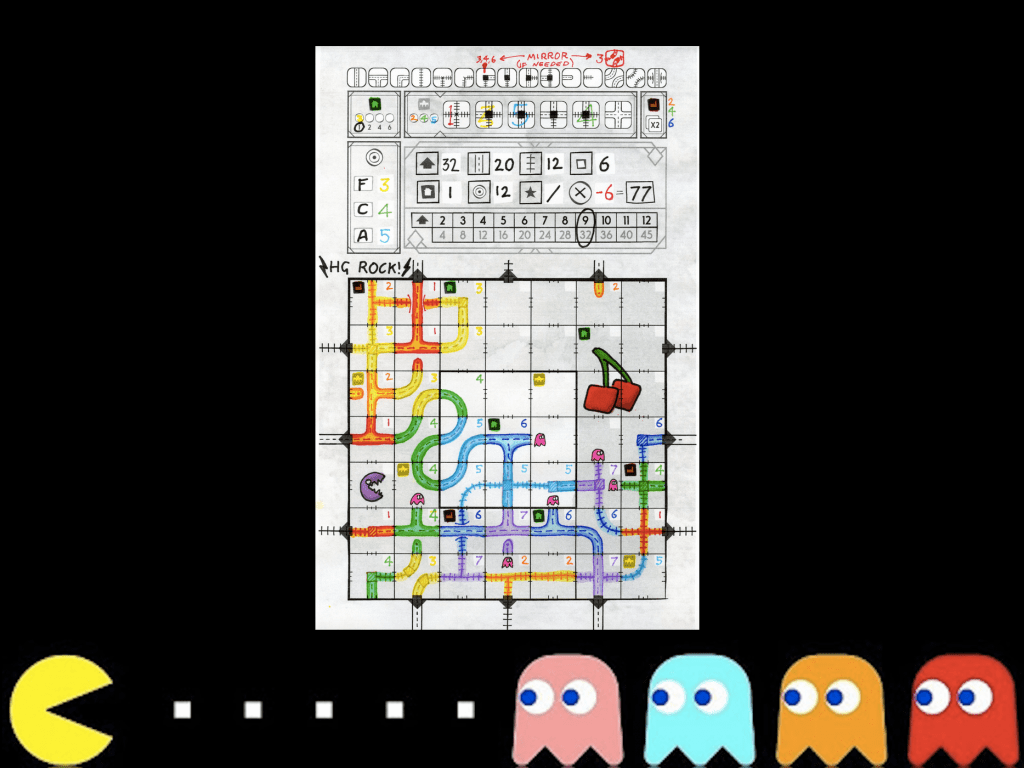 El Arte En Las Hojas de Juego 2 Juegos Roll & Write