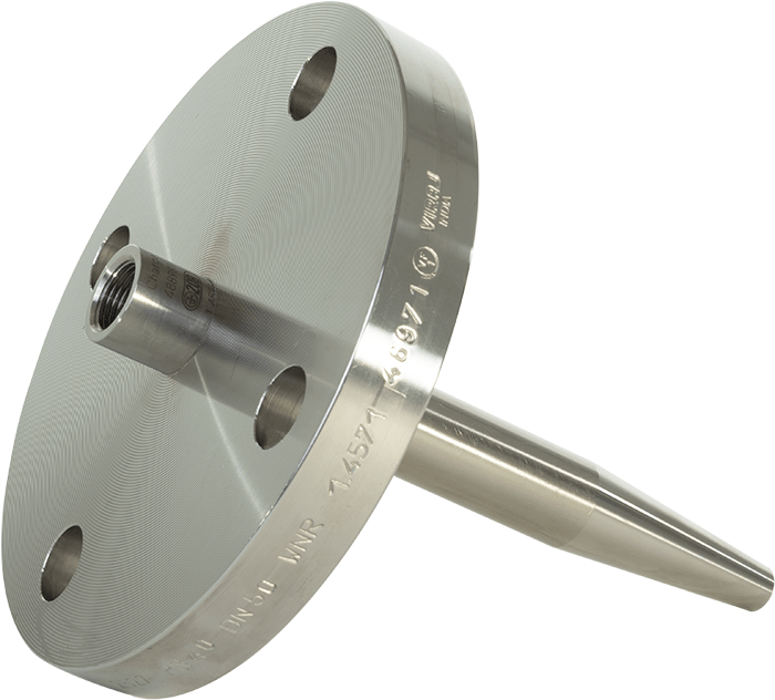 Jünemann Instruments flange thermowell, fabricated