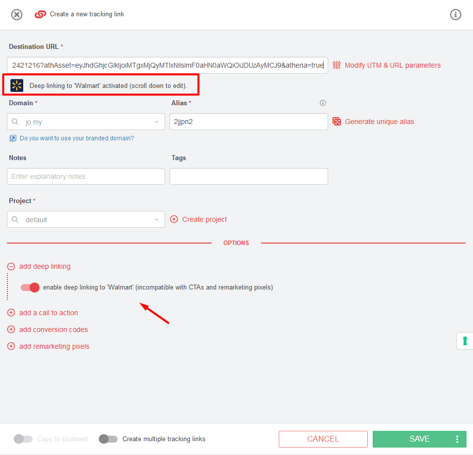THE EASIEST WAY TO CREATE A DEEP LINK TO WALMART Joturl