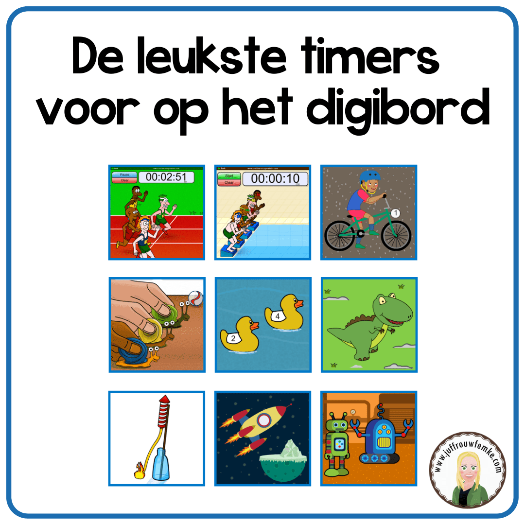 De leukste timers voor op het digibord Juffrouw Femke