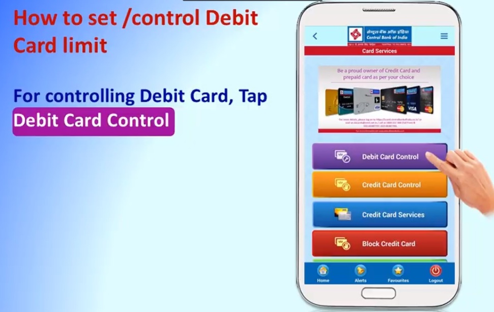 How to Lock/Unlock Your Debit Card in Central Bank of India?