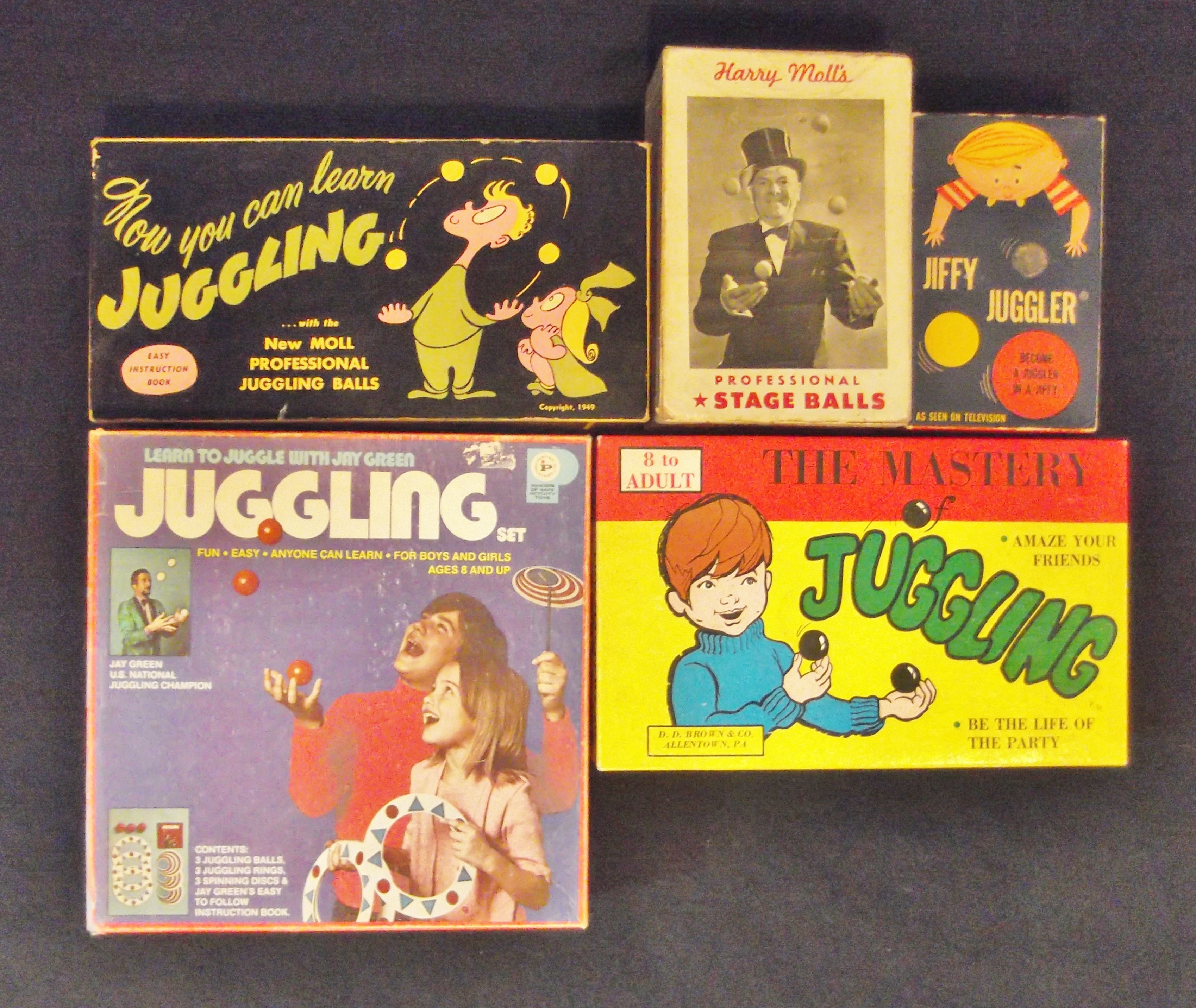 Vintage "Learn To Juggle" Sets 1949 1976 · IJA