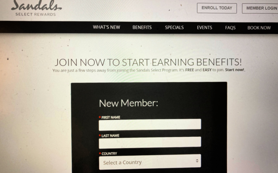 Sandals Select Rewards Program Quick & Easy Guide