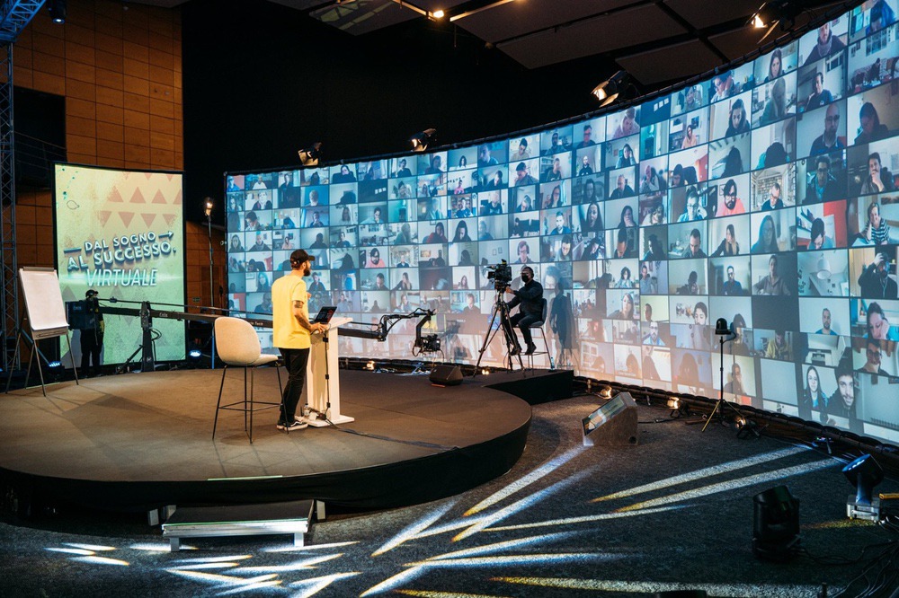 Curved Projection Screen Setup JUGS Malta