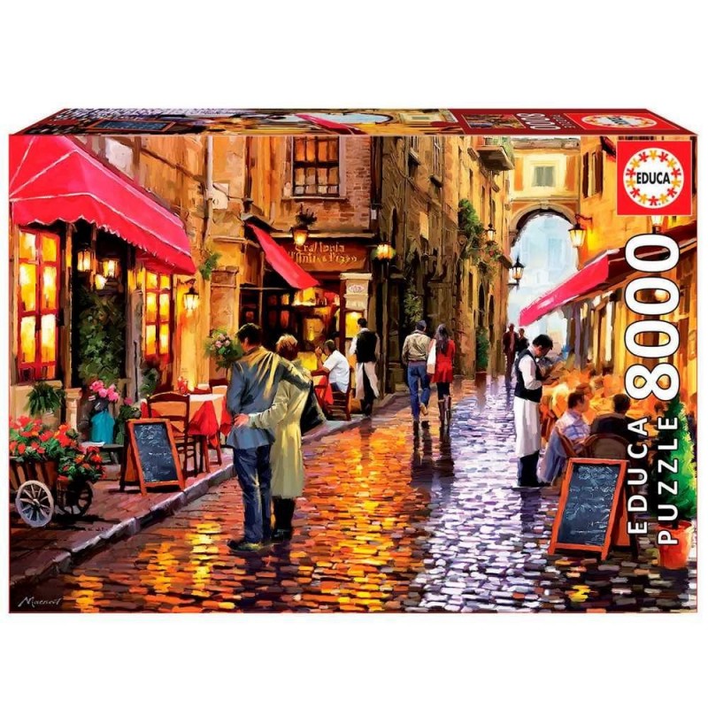 Puzzle Café Street 8000 Piezas