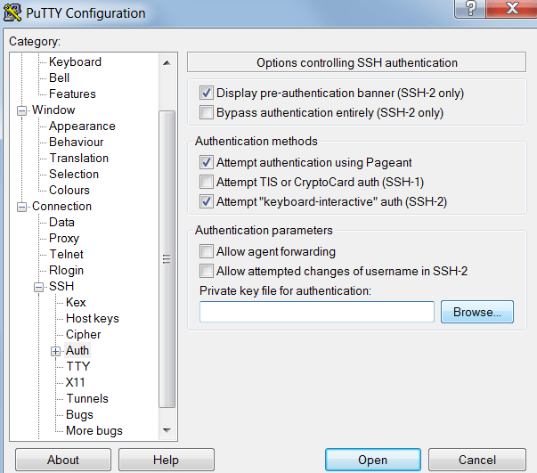Connect using PuTTY · Course Hadoop and Big Data
