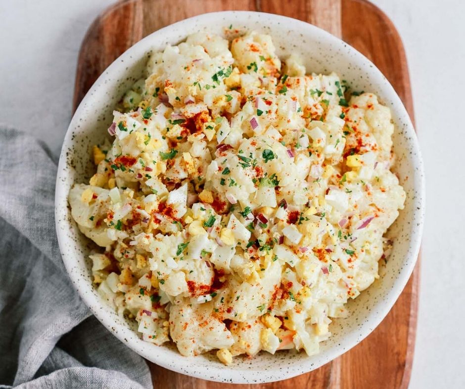 LowFat Cauliflower "Potato" Salad for Weight Loss