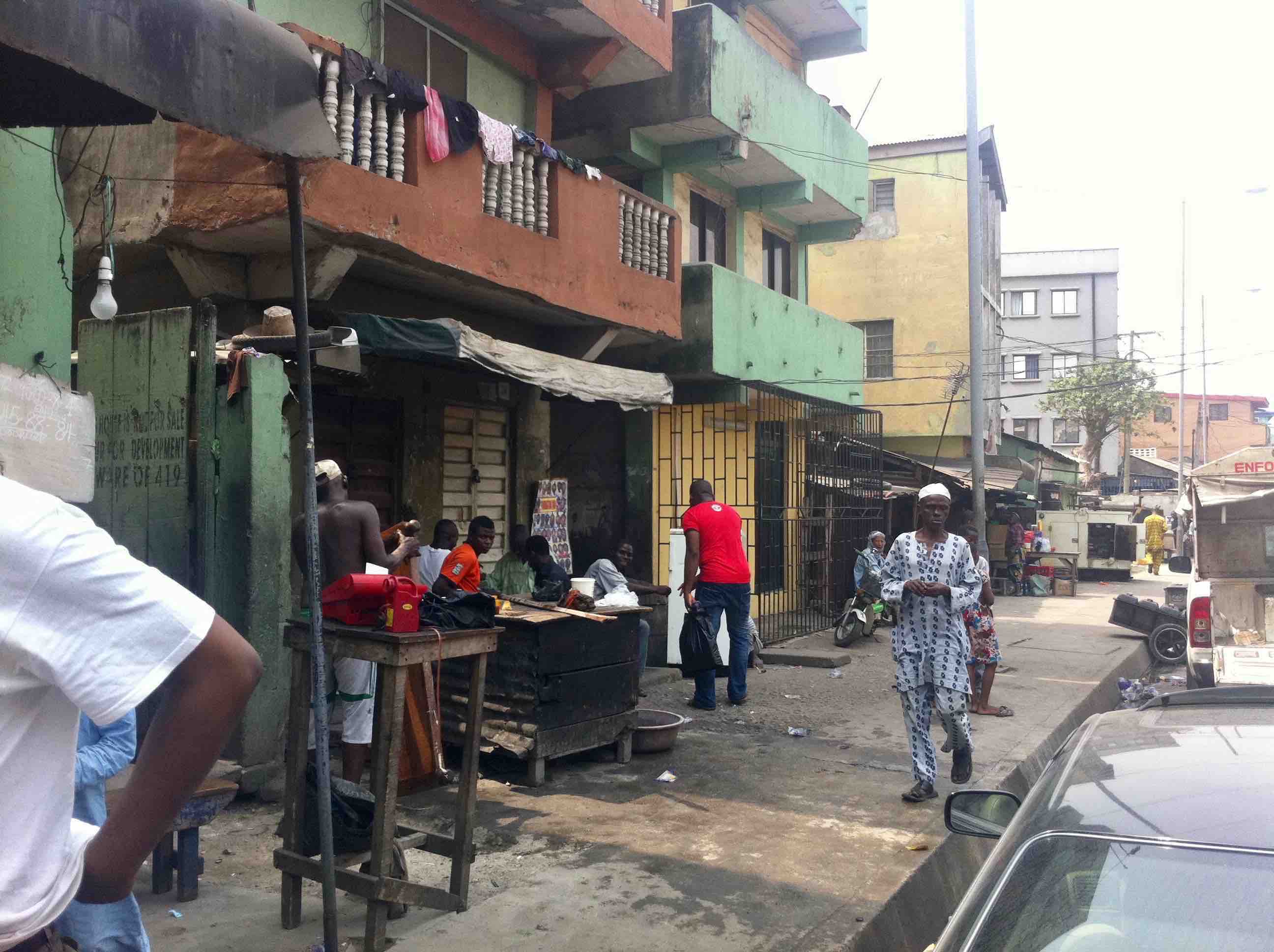 Street Scene, Bamgbose Street, Lagos Island, Nigeria. JujuFilms Juju