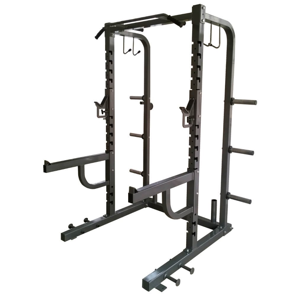 Half rack with plate storage/ bar holders/ band hooks Juke Gyms