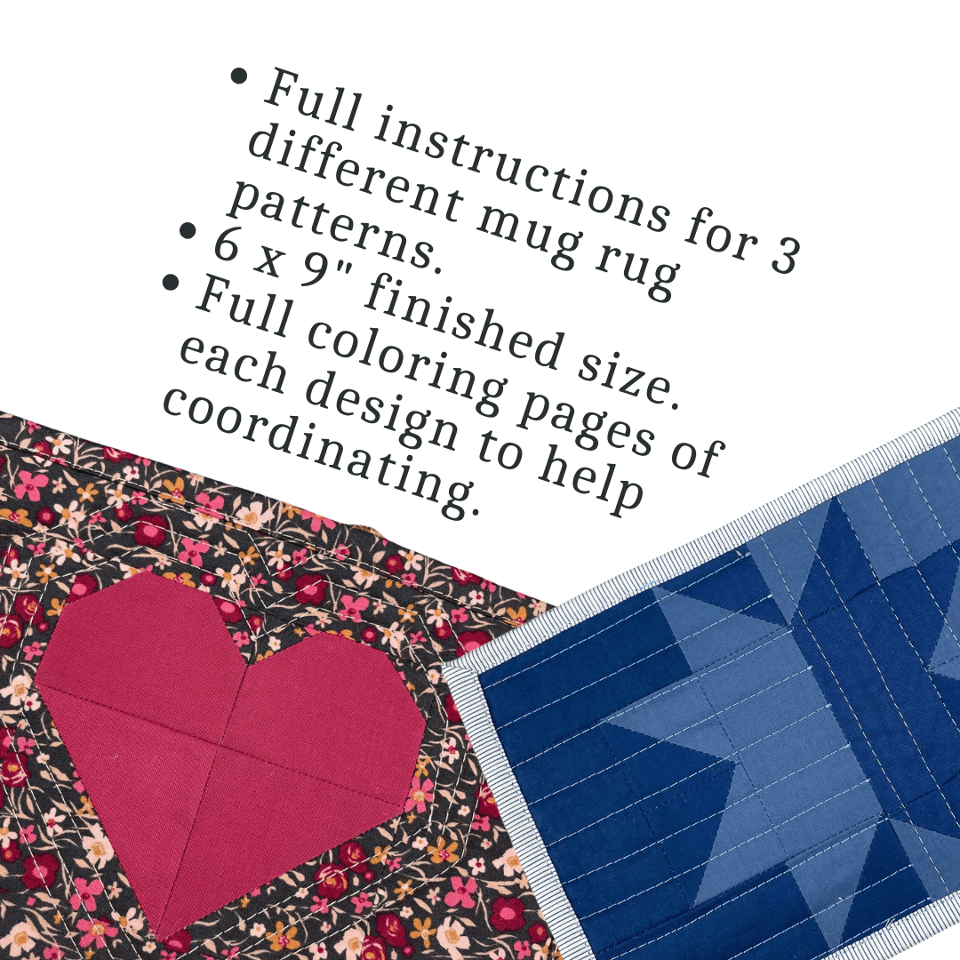 Modern Mug Rug Trio PDF Pattern Juki Junkies