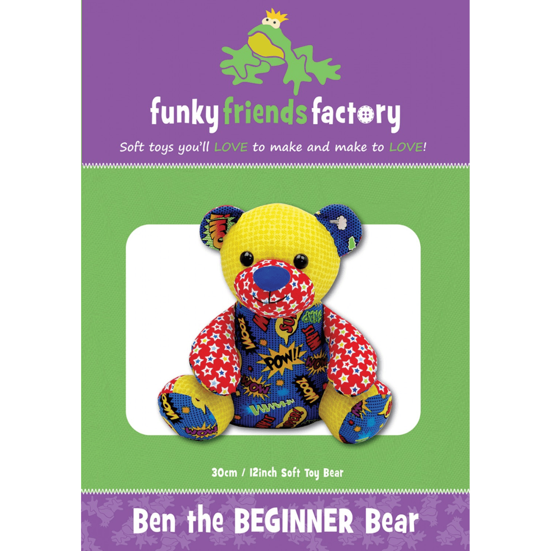 Ben the Beginner Bear Pattern Juki Junkies
