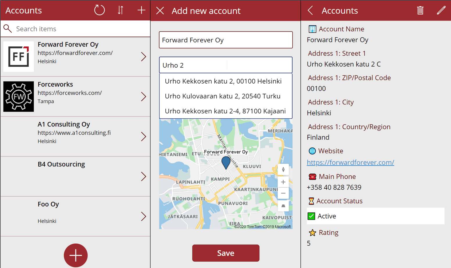 Account address capture & mapping with Power Apps Jukka Niiranen