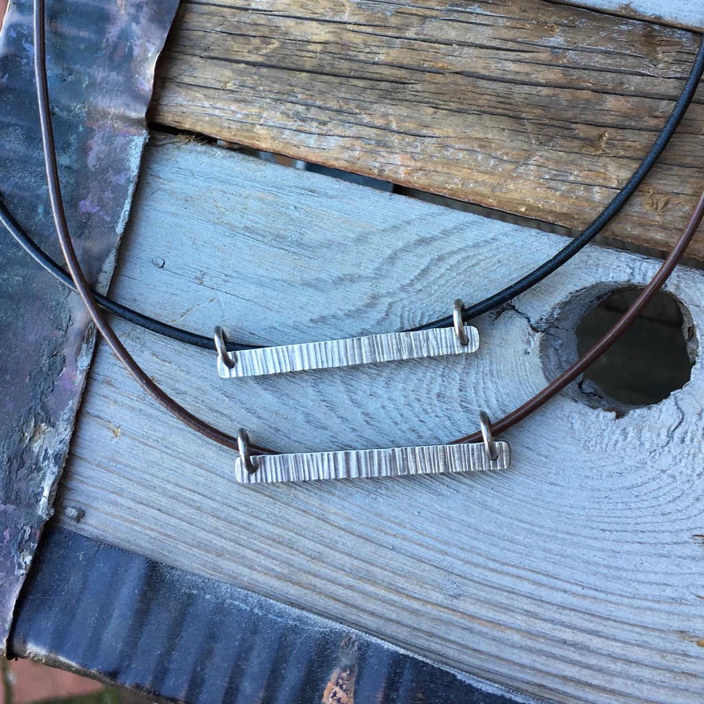 Tree Bark Leather Necklace Jules Artwear