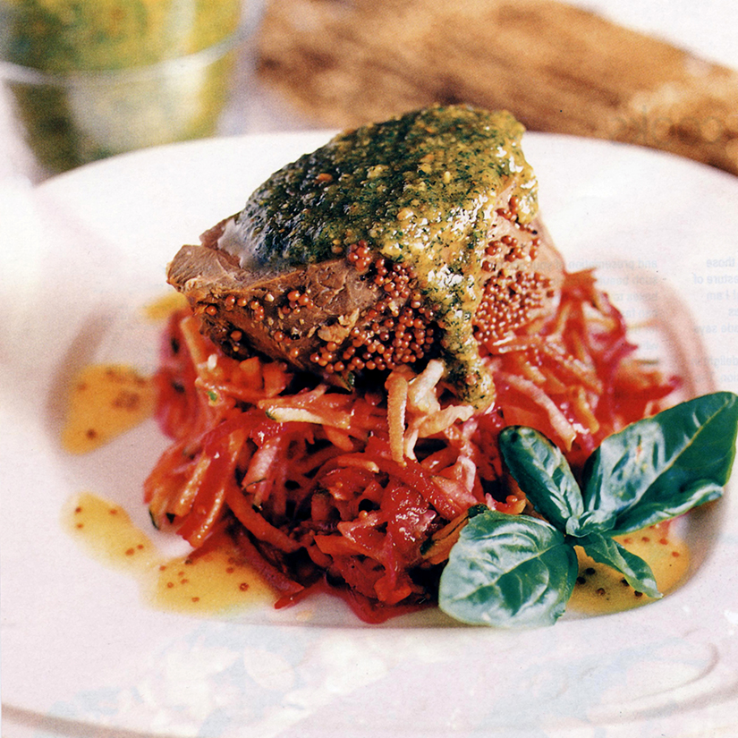 Pesto Beef Fillet Jules of the Kitchen