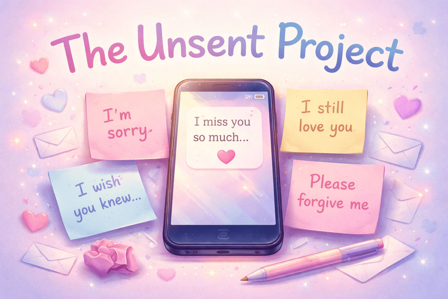 The Unsent Project A Simple Look at Unsent Messages and Human Feelings