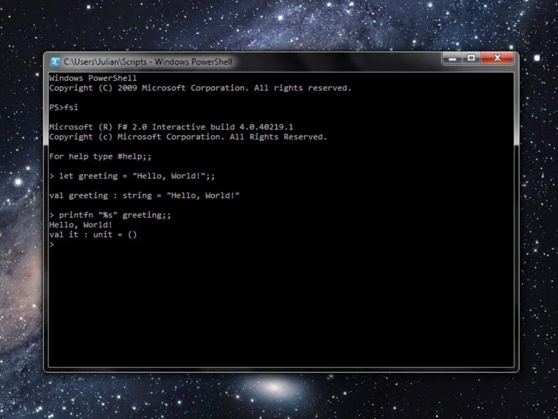Writing and Running F Scripts with Vim / Julian Kay