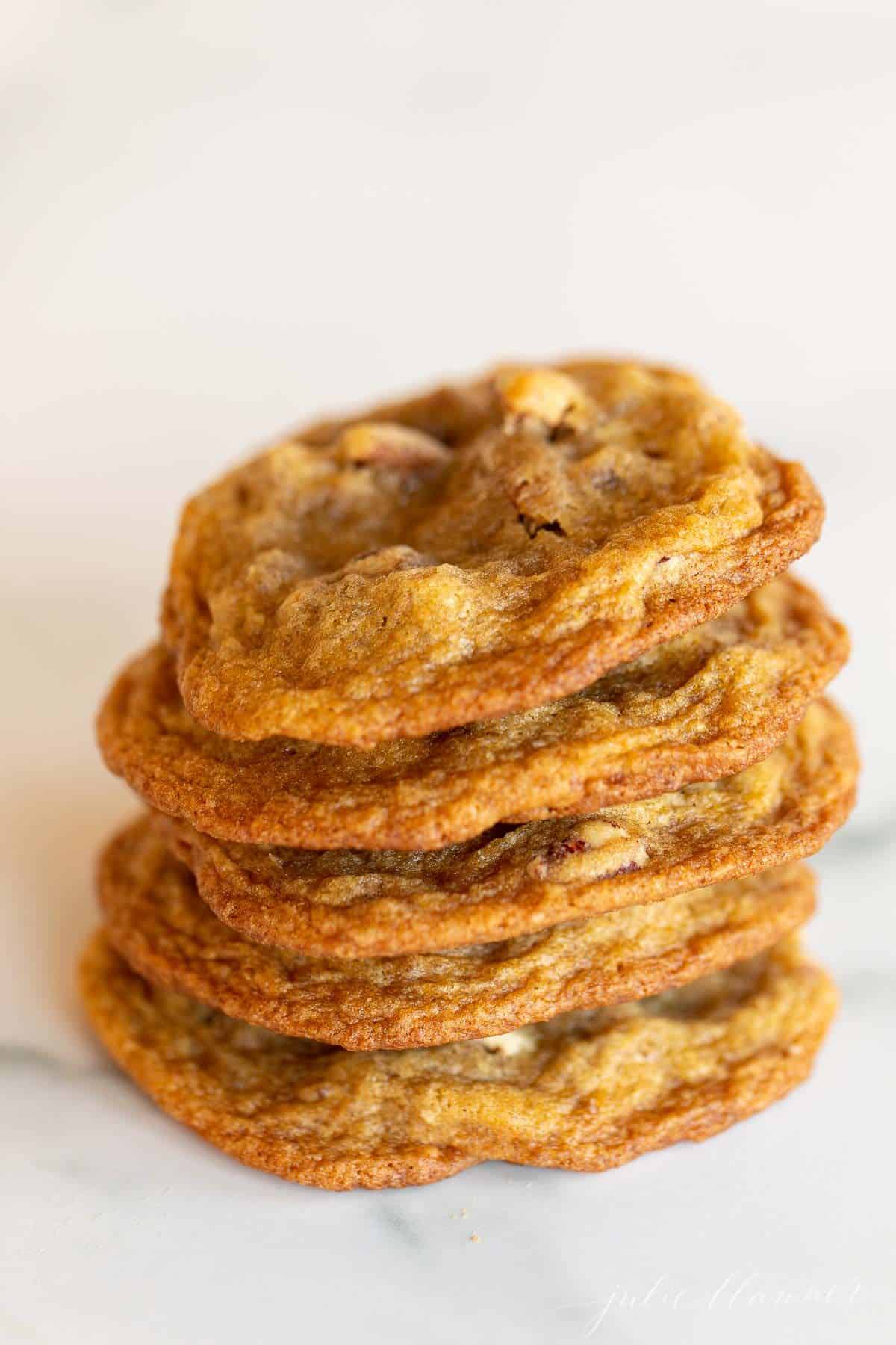 Pecan Pie Cookies (Thin, Chewy, Pecan Pie Cookie Recipe) Julie Blanner