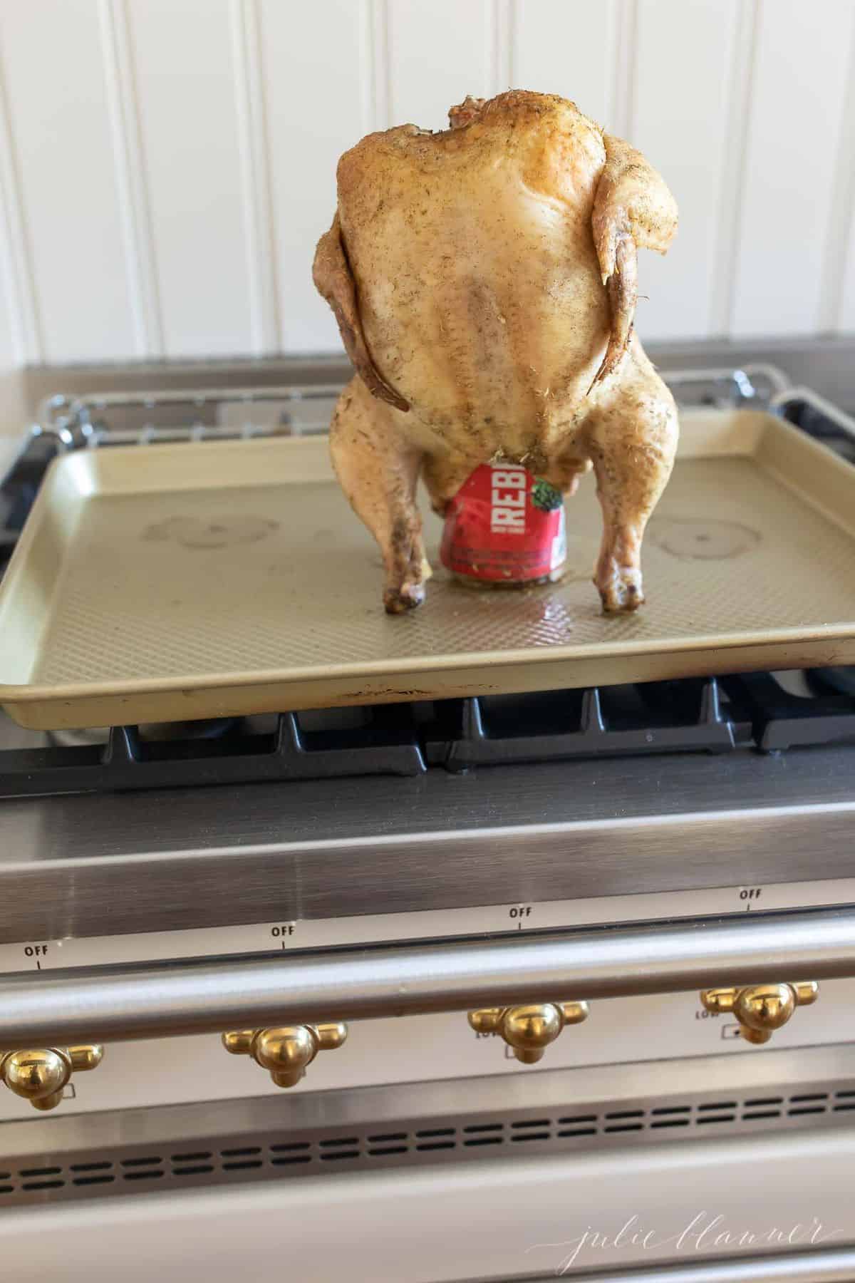 The Juiciest Beer Can Chicken in the Oven (or on the Grill) Julie Blanner