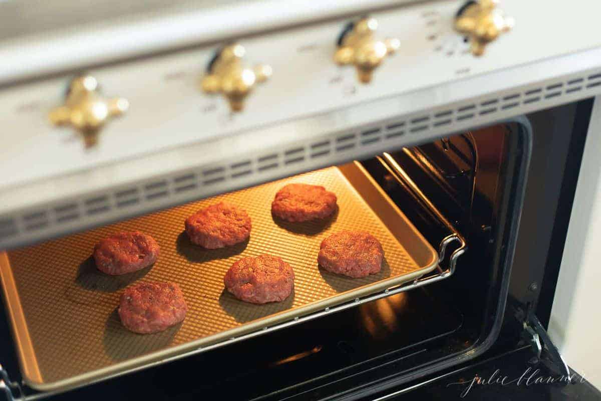 How to Make Burgers in the Oven Julie Blanner