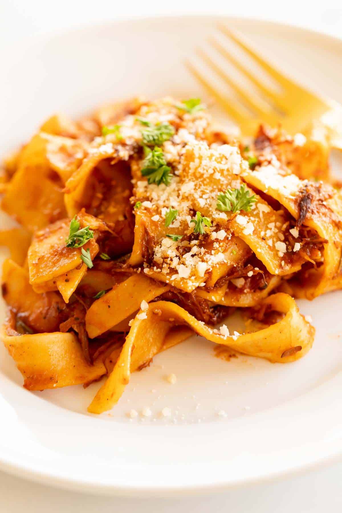 Braised Beef Ragu Recipe with Pappardelle Julie Blanner