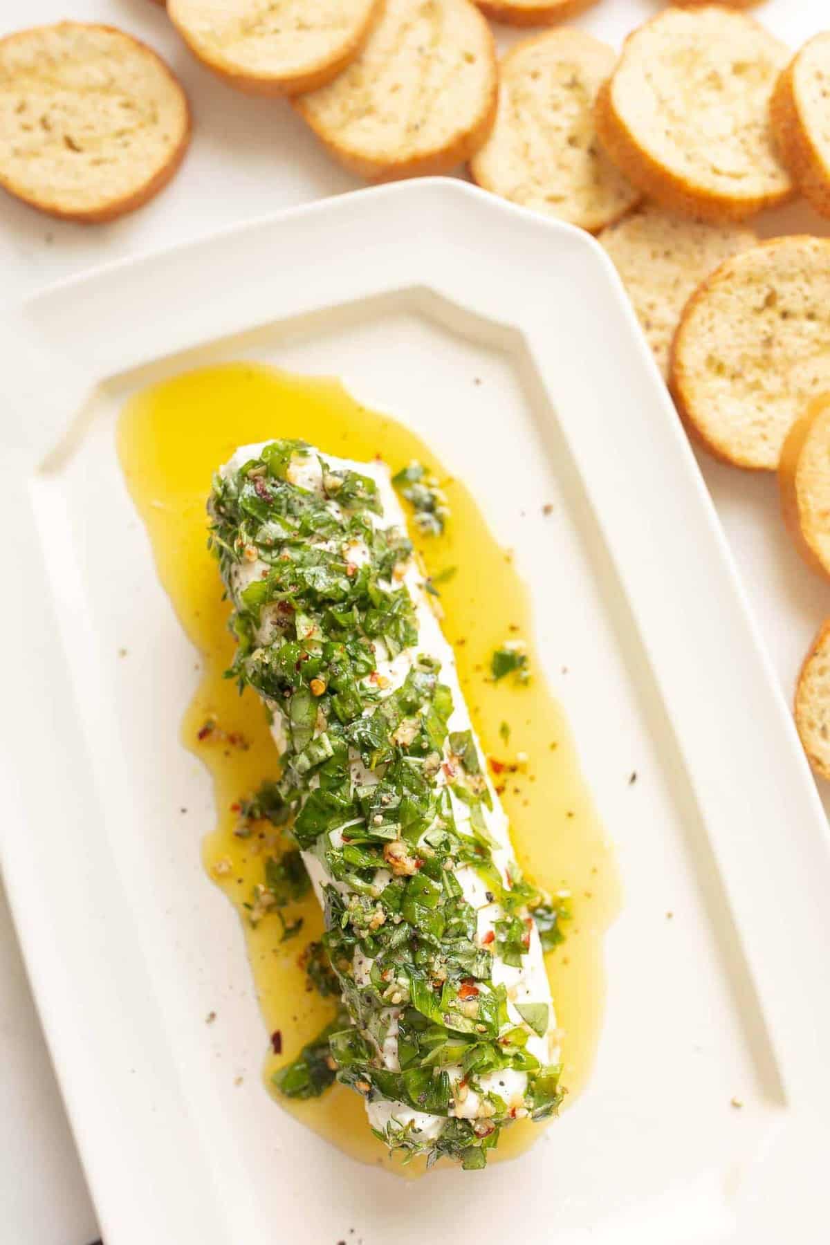 Marinated Chèvre Cheese Goat Cheese Appetizer