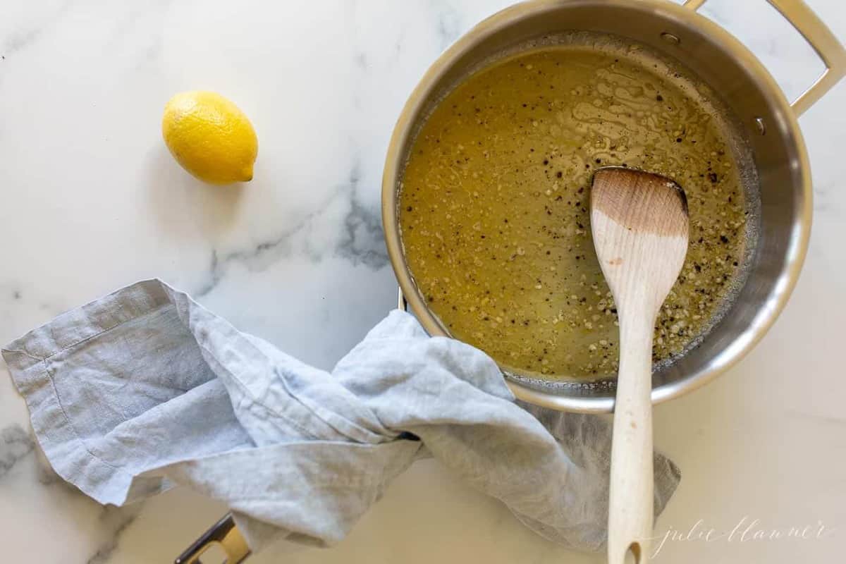 Fast and Easy Lemon Pepper Sauce for Pasta and Wings