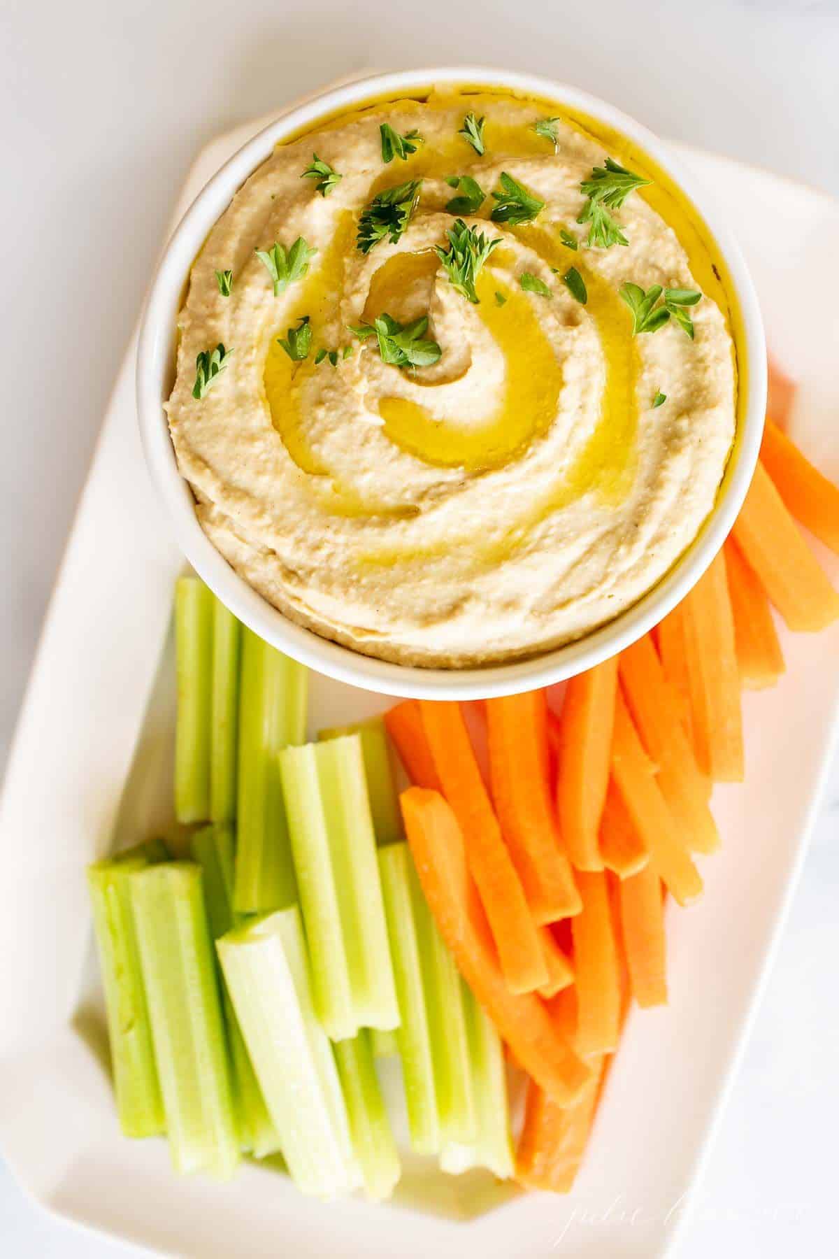 The Easiest Homemade Hummus Recipe From Scratch Julie Blanner