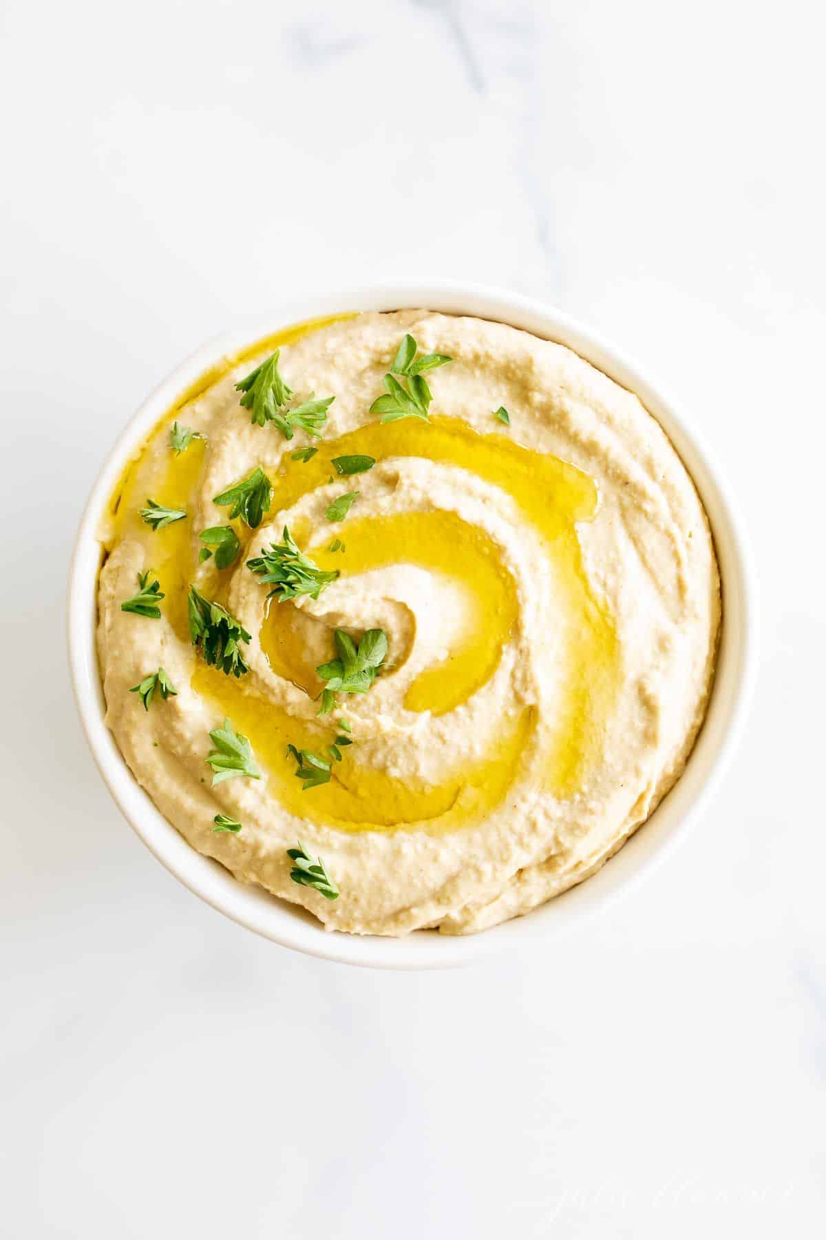 The Easiest Homemade Hummus Recipe From Scratch Julie Blanner