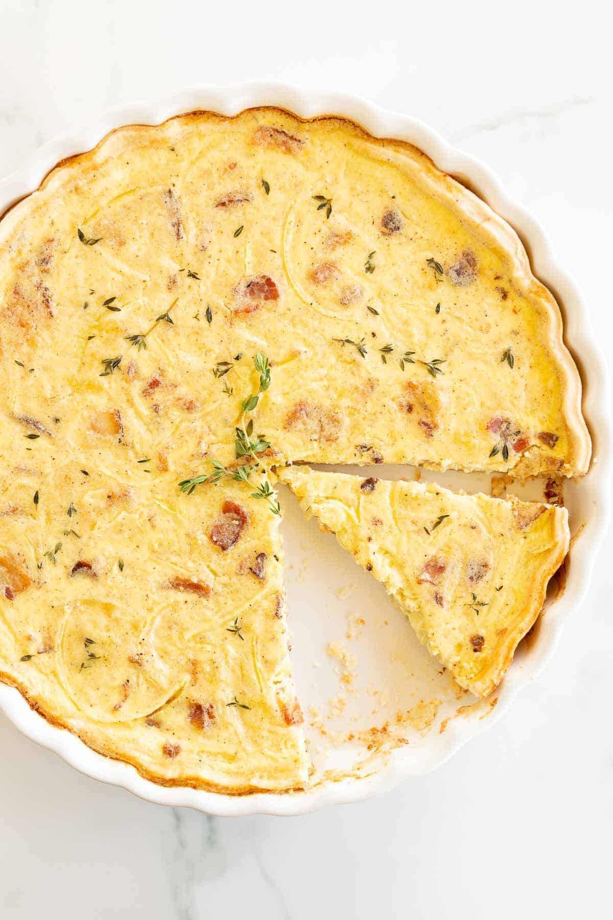 Flaky Quiche Crust (Made with 3 Ingredients!) Julie Blanner