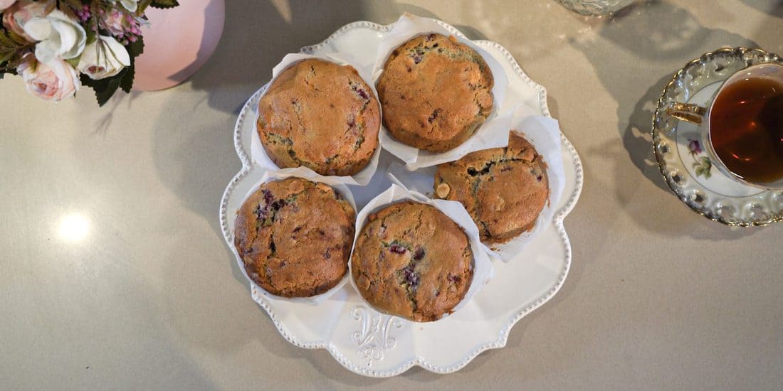 White Chocolate and Raspberry Muffins Julie Goodwin