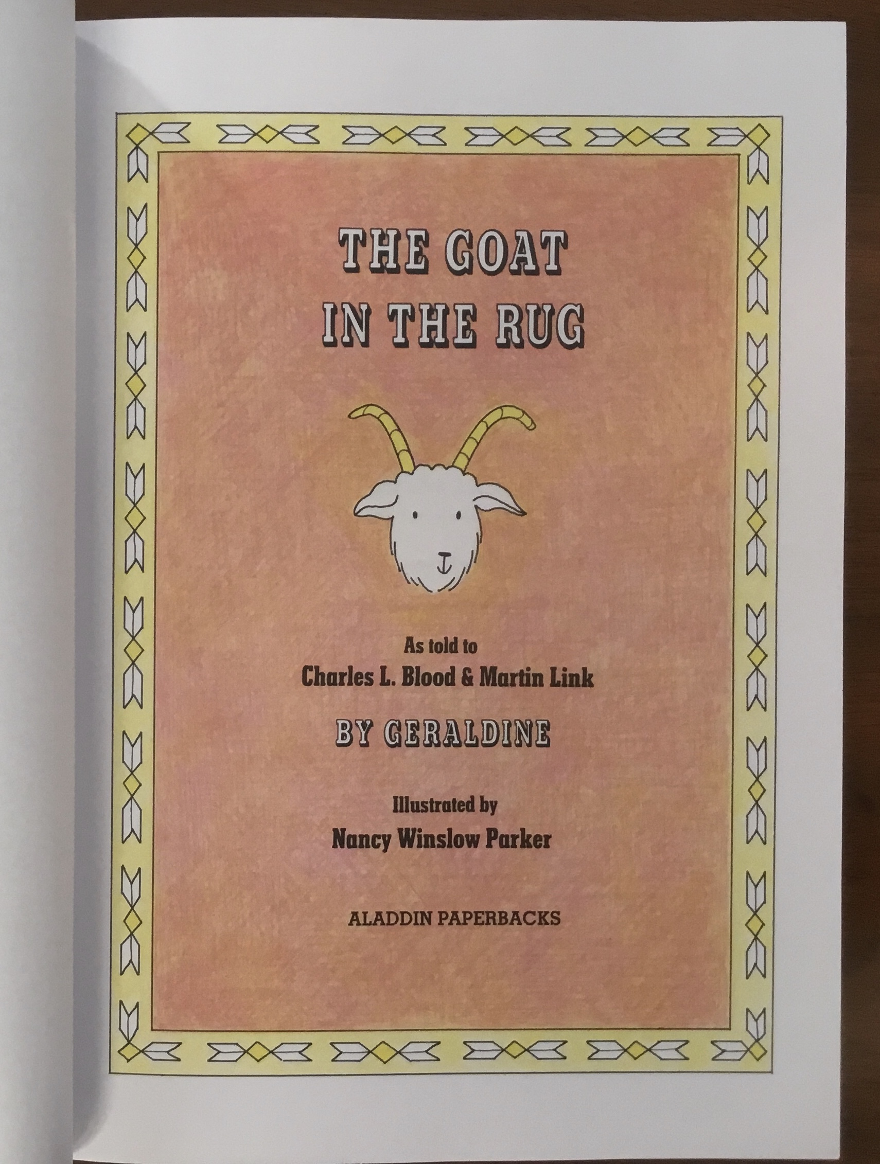 PPBF The Goat in the Rug julie rowanzoch