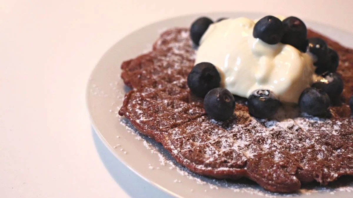 Red Velvet Waffles With Cake Mix [Recipe]