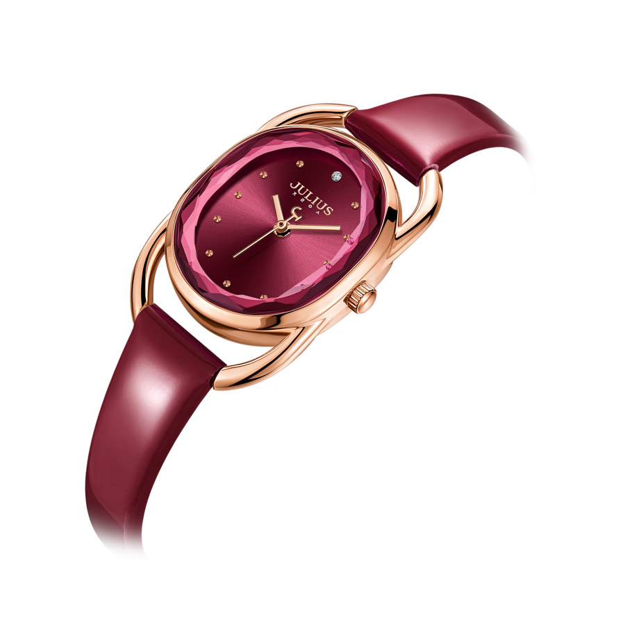 Julius JA1321C Korea Women’s Fashion Watch (Red) Julius Korean Watch