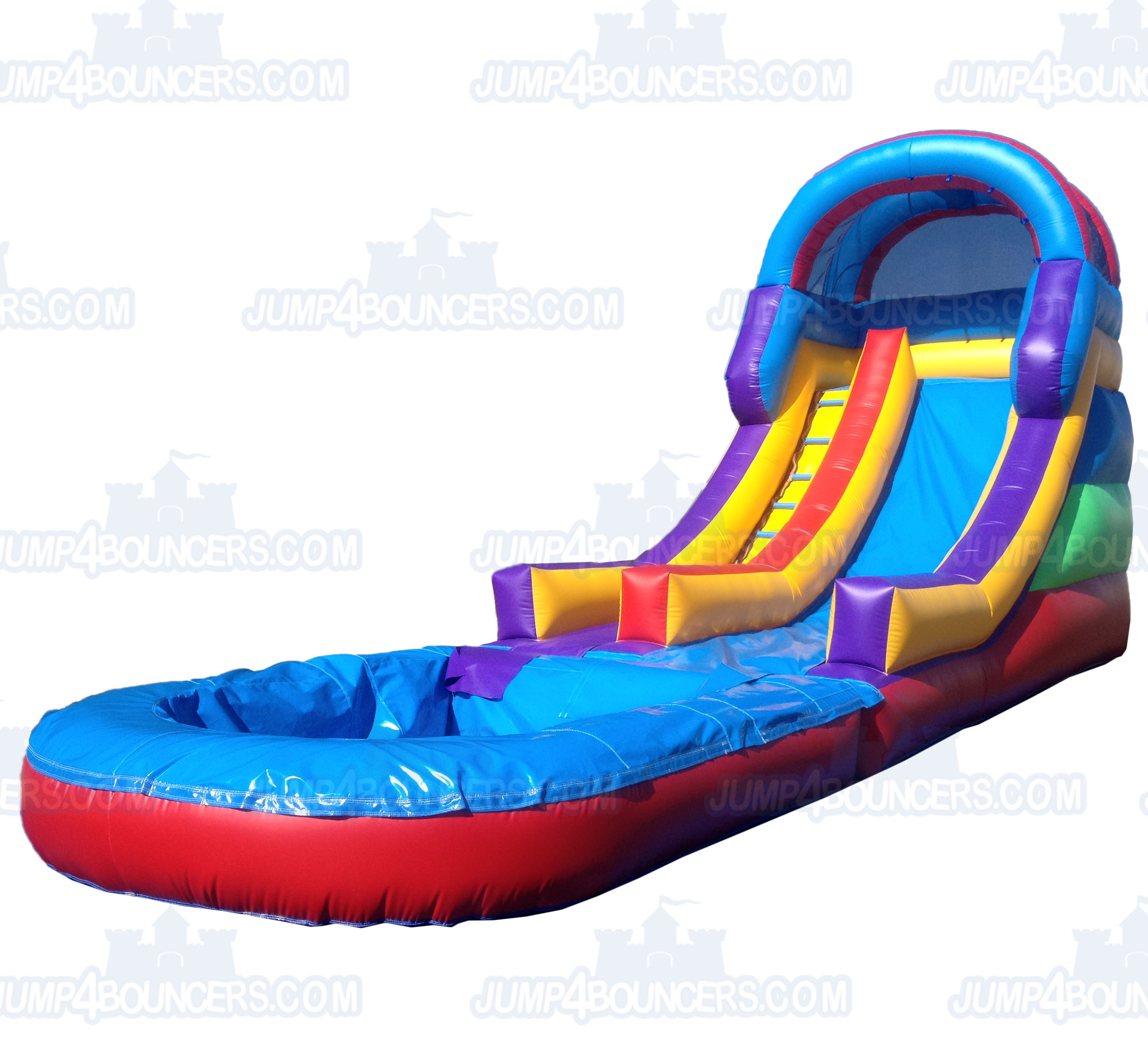 WS338 WaterSlide single lane w/pool Jumpers for sale in Los Angeles