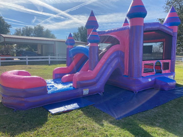 Princess Dual Lane Combo (Wet/Dry) JumpMaster Bounce House and Party Rental Forney TX