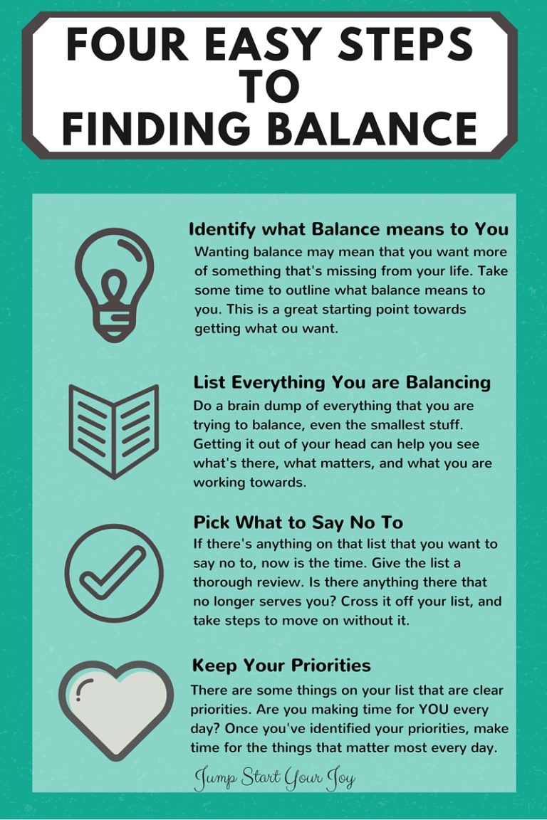 Four Steps to Find Balance in Your Life