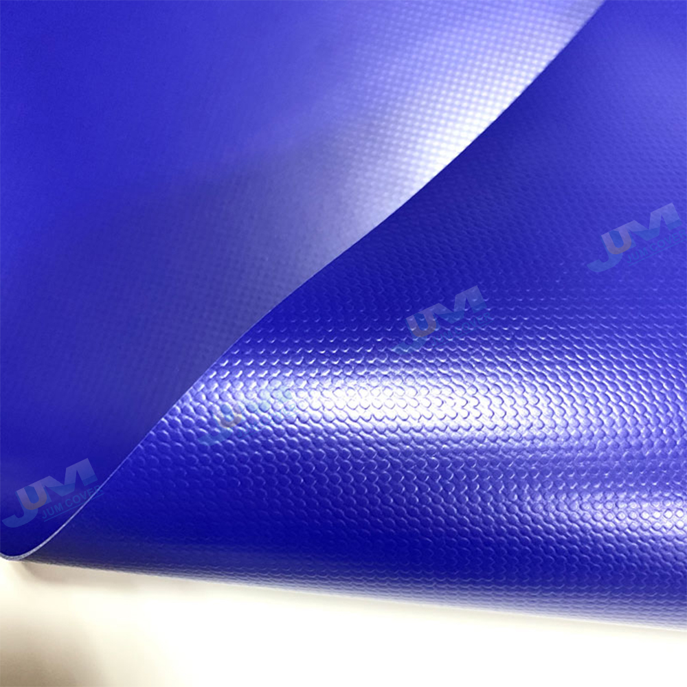 Hypalon coated polyester fabric 650gsm Blue tarpaulin 1000d 1000D 18 18