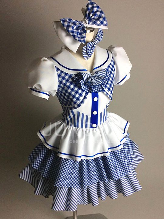 チェックとストライプのアイドル衣装 オーダーメイド衣装のJUNCOS