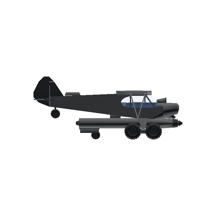 SimplePlanes Bush Plane suspension bomb test 2