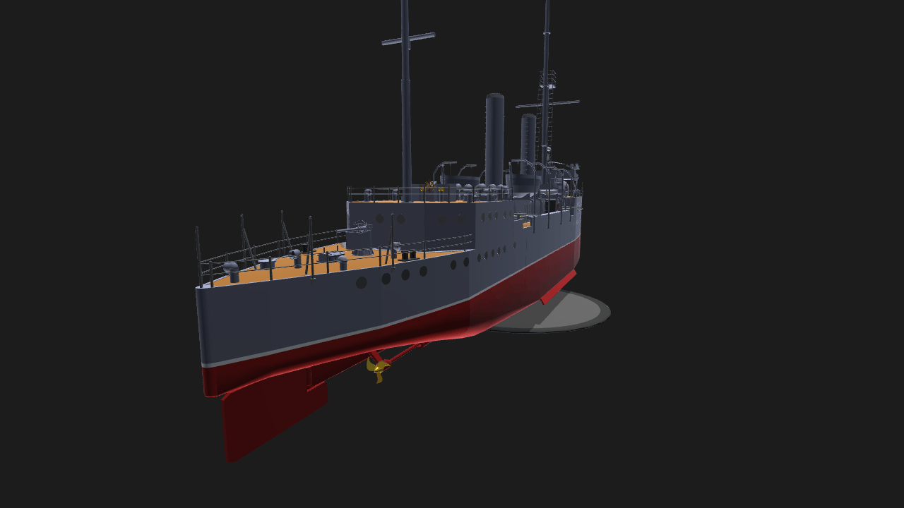 SimplePlanes Zhong Shan warship final repaired ver.