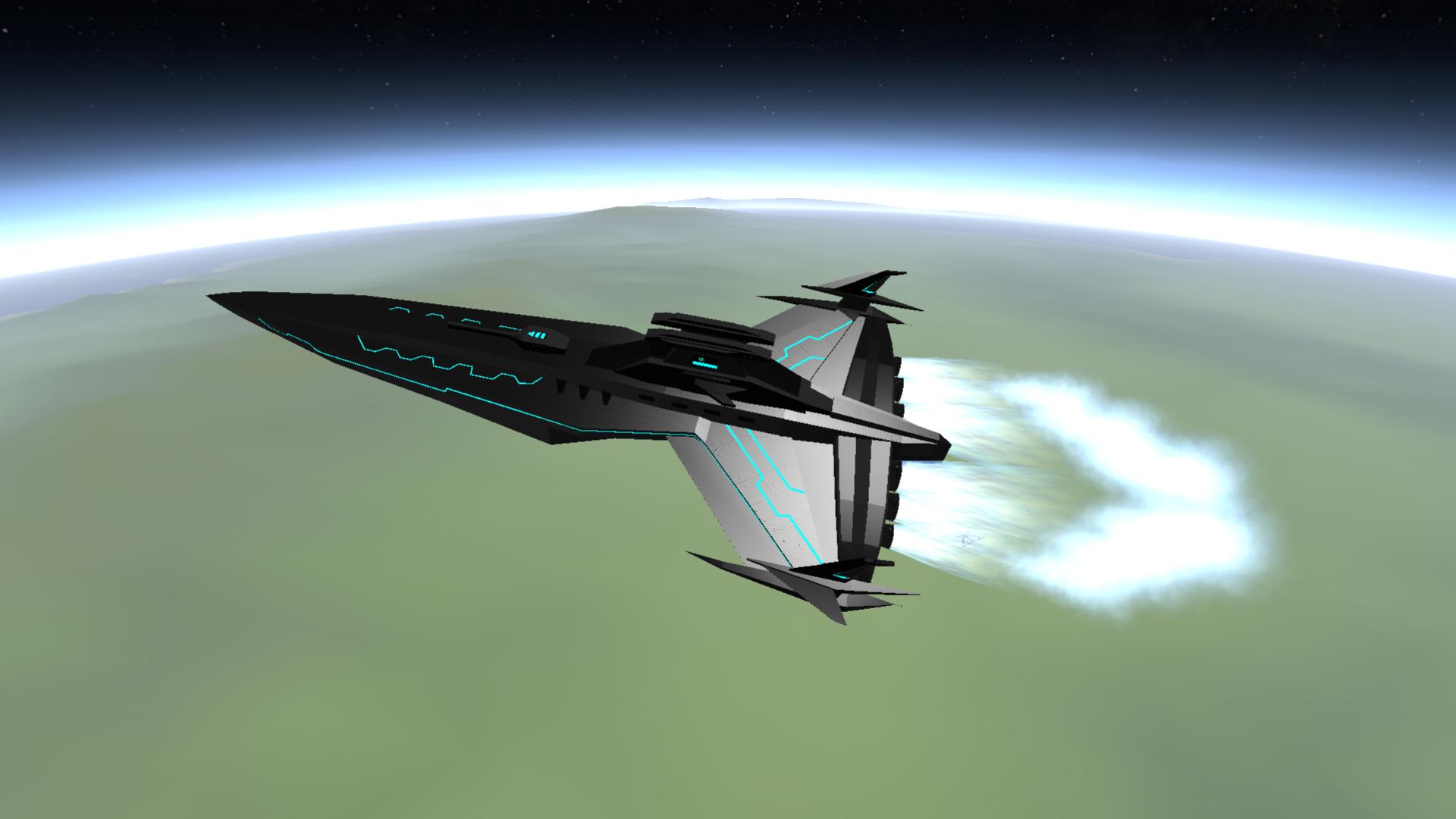 SimpleRockets 2 spacebased warship