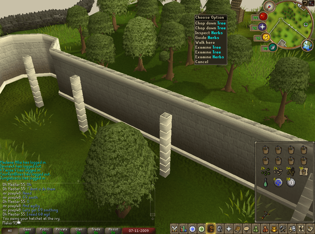 Runescape Ivy and Farming Combined Guide Junglebiscuit