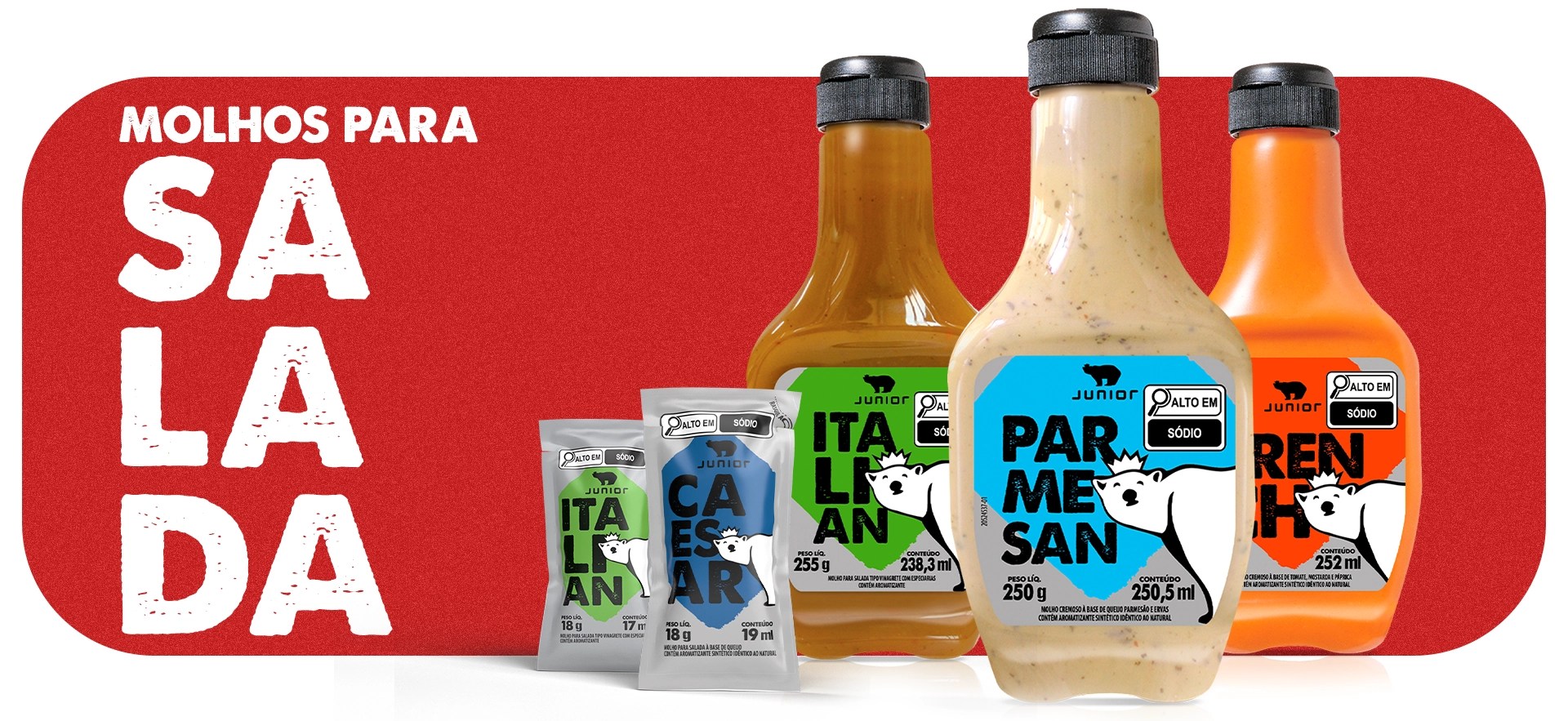 MOLHOS PARA SALADAS Junior Food Service