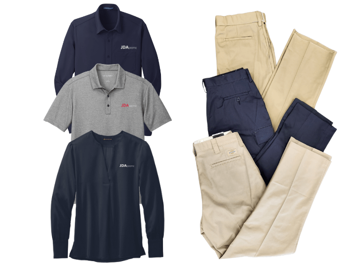 Company Branded Apparel & Employee Uniforms JDA Promo