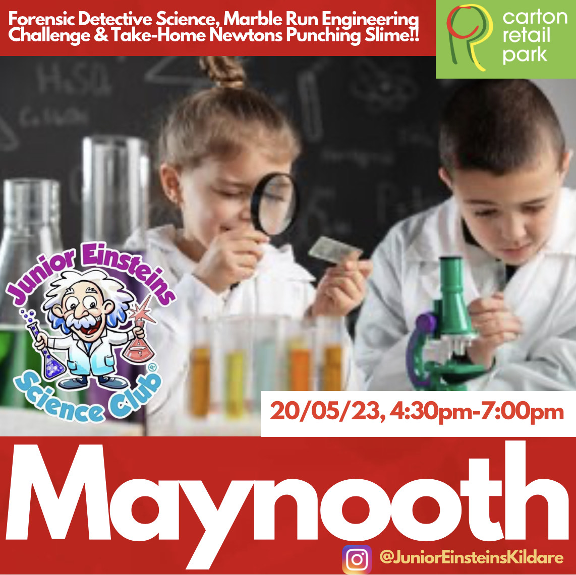 Maynooth Science Camp (Carton Retail Centre), 20/05/23, 430pm7pm