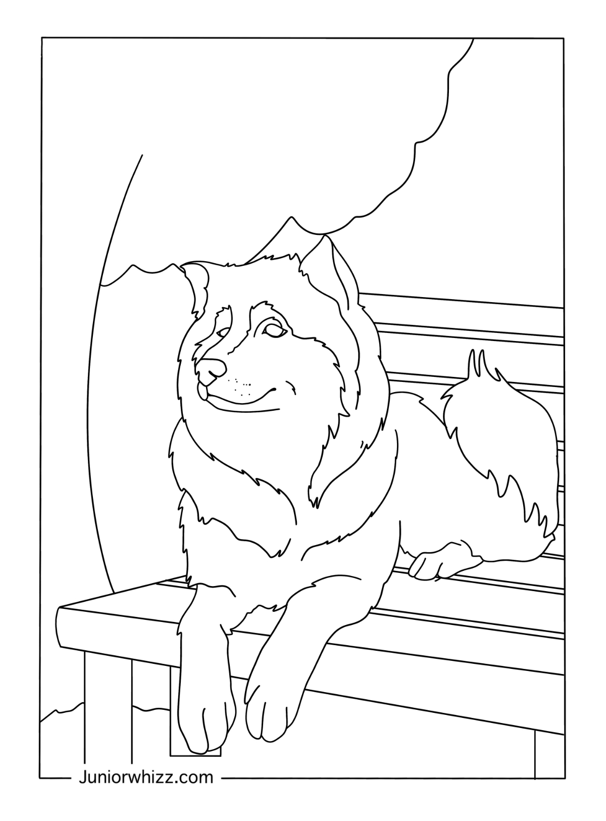 Husky Coloring Pages With Book (14 Printable PDFs)