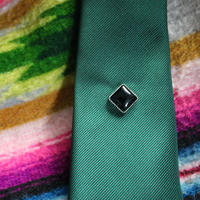 Custom Tie Tacks Juniper Silver