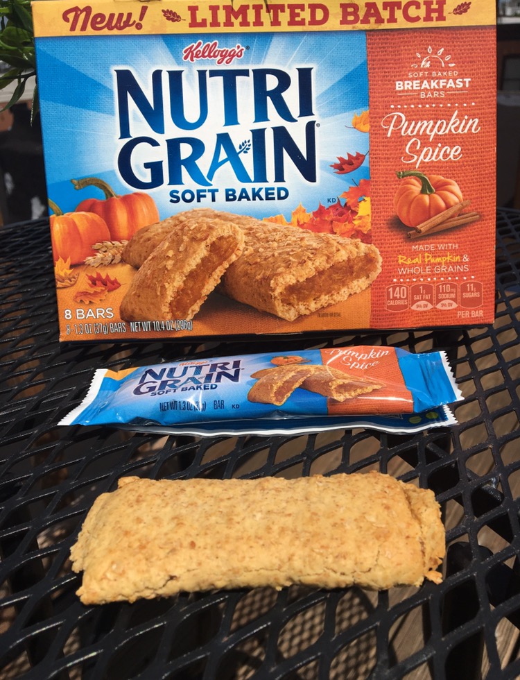 REVIEW Kellogg's Pumpkin Spice NutriGrain Bars Junk Banter