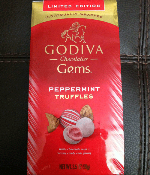Limited Edition Godiva Chocolatier Gems Peppermint Truffles & When Do